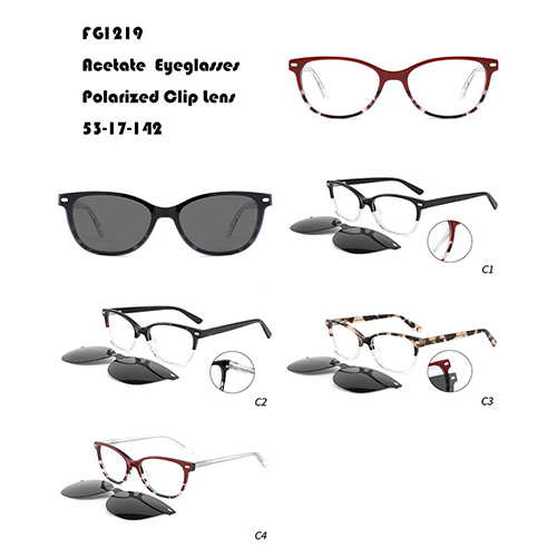 Acetate Clips On Sunglasses Supplier W3551219