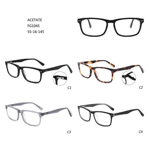 Acetate Fashion Customer Logo De Lunettes Hot sale Men Eyeglasses W3551045