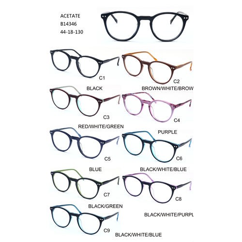 Armações ópticas de acetato fashion armação de óculos colorida W30514346