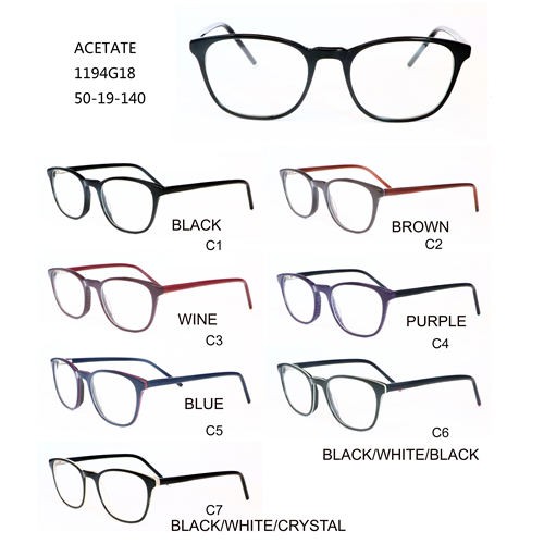 Acetate Fashion Optical Frames ສີ W305119418