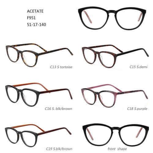 Ацетатни оптички рамки Шарени очила за очи W310951