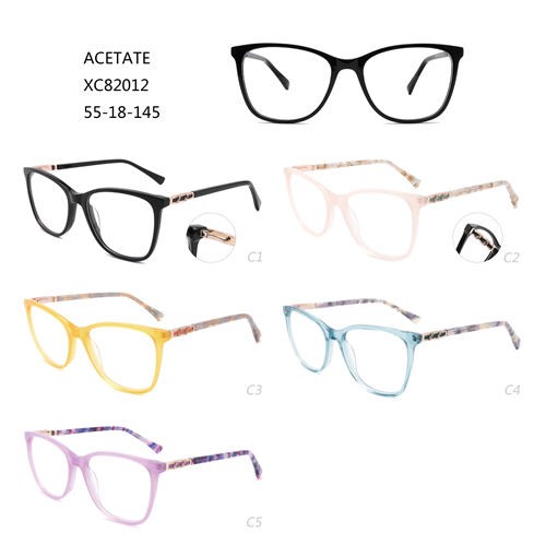 Optiset asetaattiset kehykset korkealaatuiset myopia silmälasien kehykset W34882012
