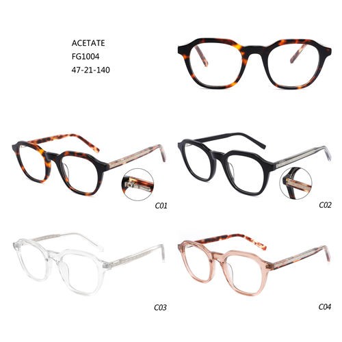 Acetate Special Colorful Montures De Lunettes Hot Sale სათვალეები W3551004