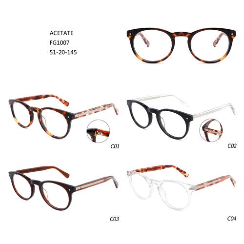 Acetatni četvrtasti modni dizajn Šarene naočale Montures De Lunettes W3551067