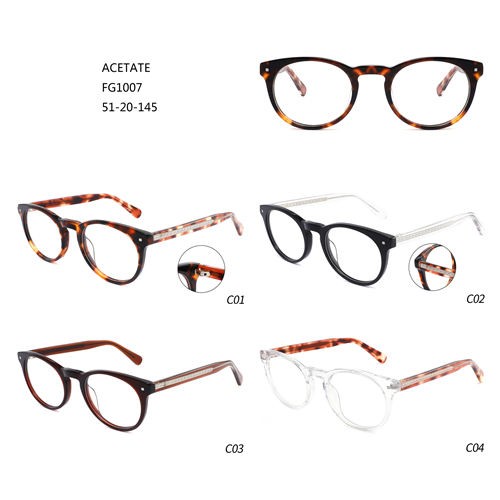 Acetate Square Fashion Design Montures De Lunettes رنگین چشمے W3551067