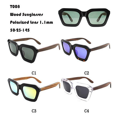 النظارات الشمسية الخشبية W365008