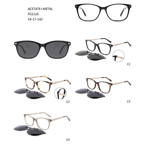 Amazon Hot Sale Makukulay na Metal Clip Sa Sunglasses W3551116