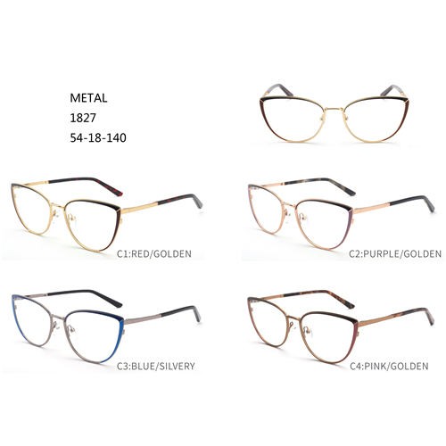 Amazon gorąca sprzedaż modne oprawki do okularów korekcyjnych metalowe okulary W3541827