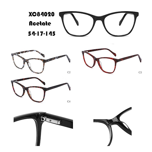 Monture de lunettes en acétate noir en gros W34884020