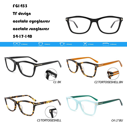 Black Square Acetate Glasses W3551433