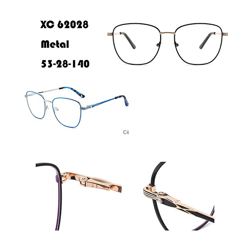 Montatura per occhiali in metallo blu W34862028