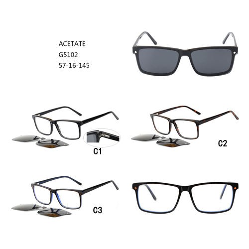 Clips On Sunglasses Special Acetate Eyeglasses W3455102