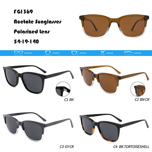 Color Block Acetate Sunglasses In Stock W3551369