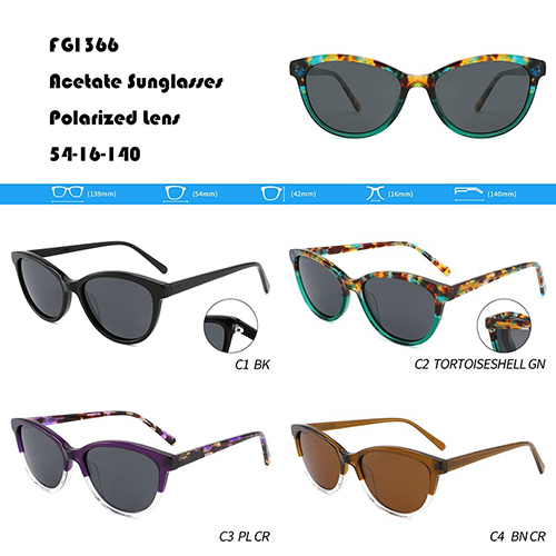 Colour Block Acetate Sunglasses Supplier W3551366