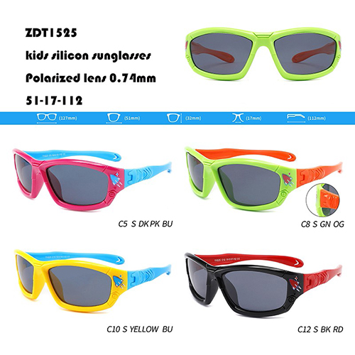 Colorblock Kids Silicone Sunglasses W3551525