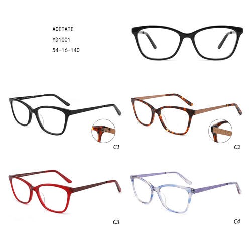 អាសេតាតចម្រុះពណ៌ Retro Luxury Gafas ការរចនាថ្មី W3551001
