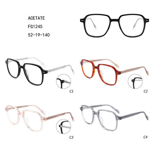 Colorful Acetate Retro Luxury Gafas Oversize Square W3551245
