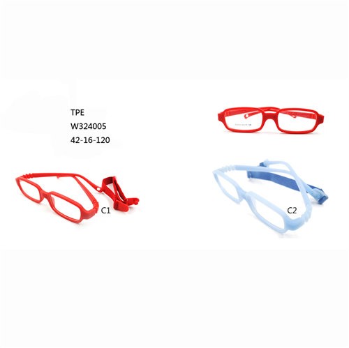 Šareni dječji optički okviri TPE naočale W324005