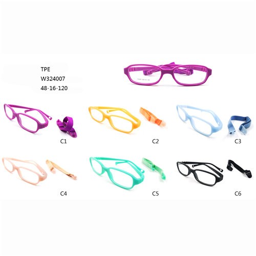 Farebné detské dioptrické rámy TPE okuliarov W324007