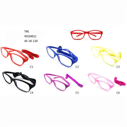 रंगीन बेबी ऑप्टिकल फ्रेम्स TPE चश्मा W324009