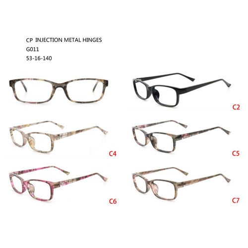 Warna-warni CP Desain Anyar Eyewear Square Lunettes Solaires T536011