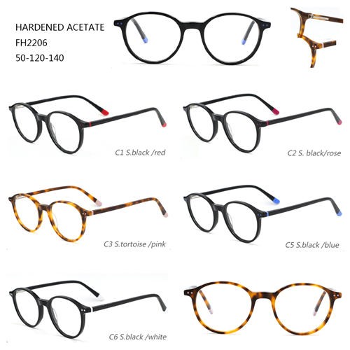 Makukulay na Hardened Acetate Eyewear Fashion Optical Frame W3102206