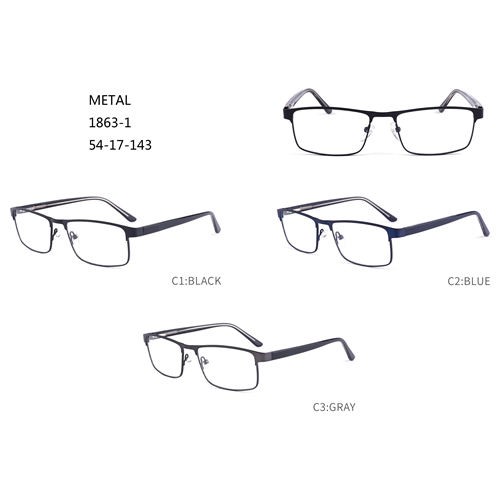 Venta caliente de marcos de anteojos de metal colorido Gafas W3541863