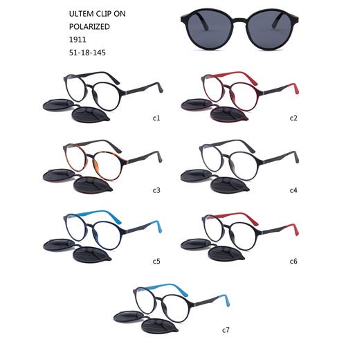 Шарени тркалезни Ultem Hot продажни клипови на очила за сонце W3551911