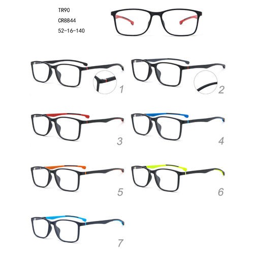 نظارات رياضية عصرية مربعة ملونة TR90 تصميم جديد W3458844