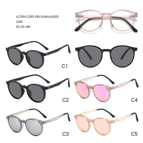 Colorful Women Good Price Ultem Clip On Sunglasses W3452160