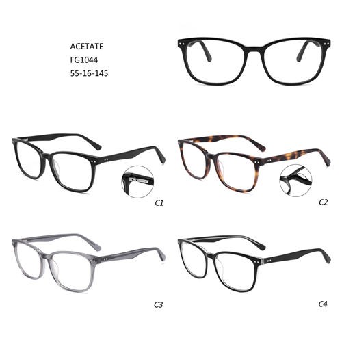 Customer Logo Hot sale Men De Lunettes Acetate Fashion Eyeglasses W3551044