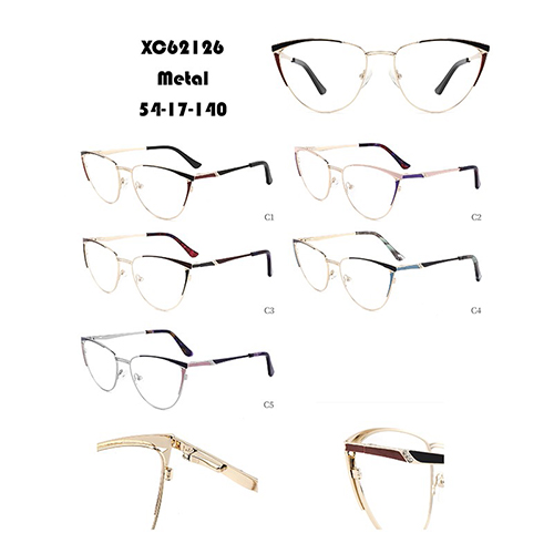 I-Design Sense Color-blocking Metal Glasses Frame W34862126