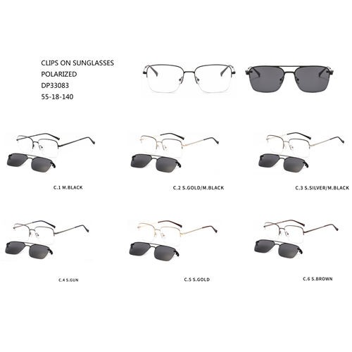 Designer Metal Eye Wear 2020 Square Clip On Sunglasses W31633083