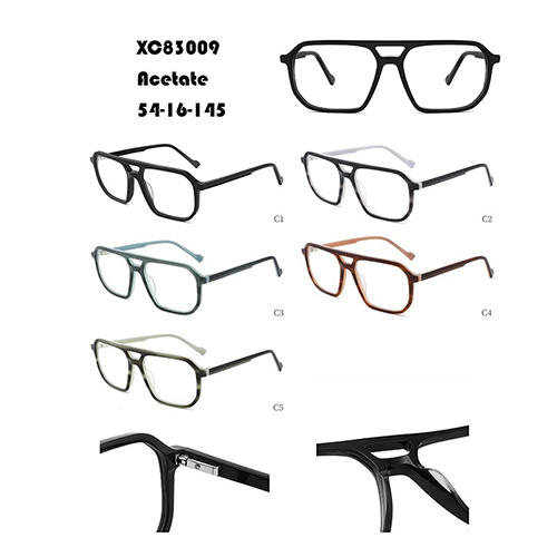 Double Beam Square Acetate Glasses Frame W34883009