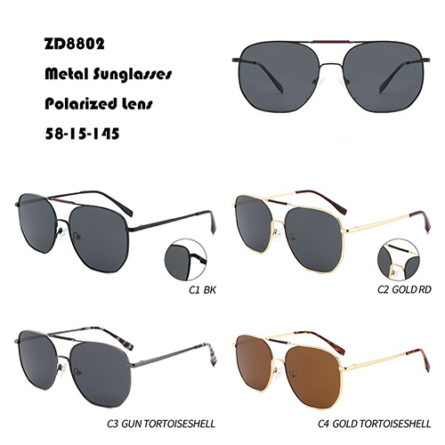 Double Bridge Metal Sunglasses Supplier W3558802