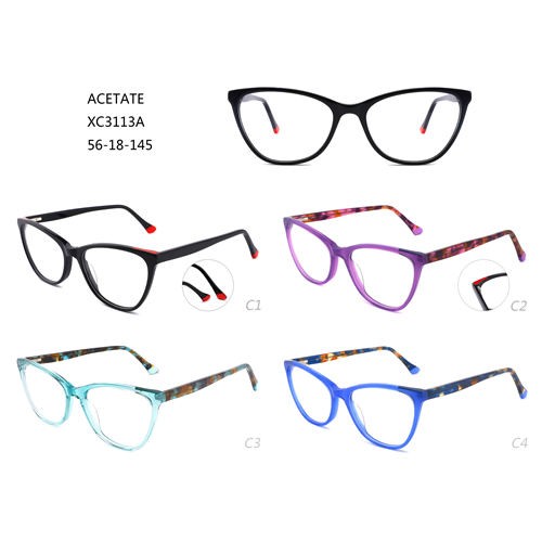 Ochelari de ochi colorați la modă Acetat W3483113