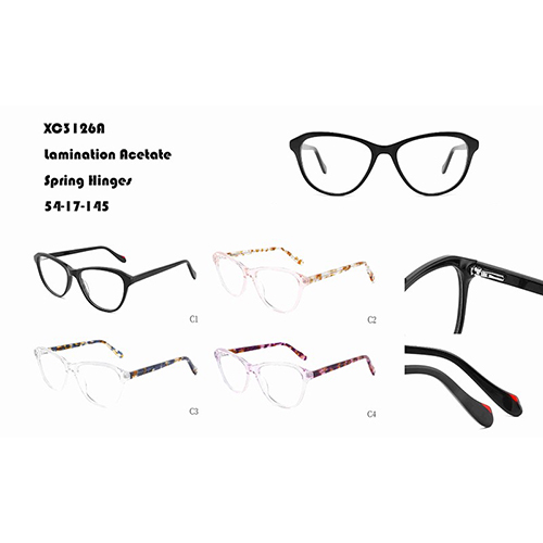 Venta al por mayor de gafas de acetato laminado de moda W3483126A
