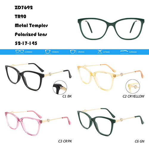 Fashion Metal Temples Glasses W3557692