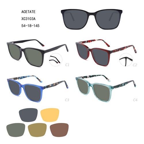 Moda novo design acetato lunetas de soleil coloridas W3483103