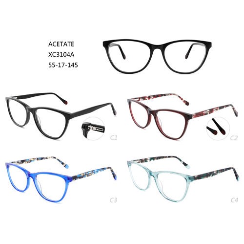 მოდური ოპტიკური ჩარჩოები ფერადი თვალის სათვალე Acetate W3483104
