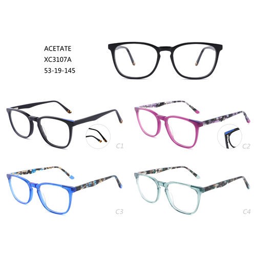 Модни оптички рамки Шарени очила за очи Ацетат W3483107
