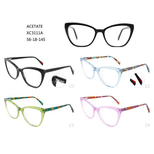 Marcos ópticos de moda Gafas coloridas Acetato W3483111