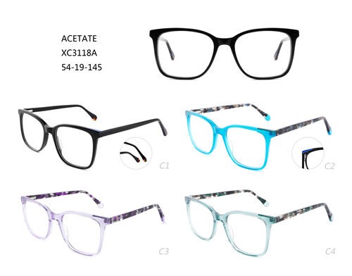 Moda Optik Çerçeveler Renkli Gözlükler Asetat W3483118