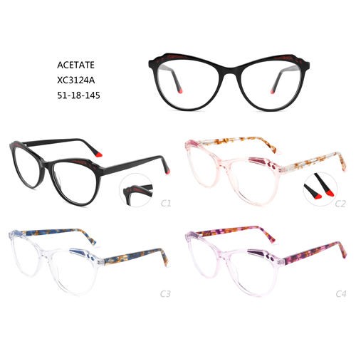 Korniza optike të modës Syze me ngjyra Acetate W3483124