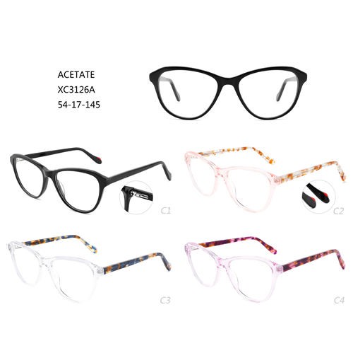 Модни оптички рамки Шарени очила за очи Ацетат W3483126