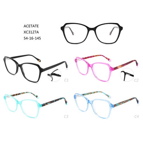फॅशन ऑप्टिकल फ्रेम्स रंगीत डोळा चष्मा एसीटेट W3483127