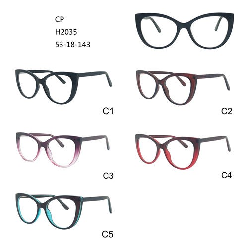 फॅशन ऑप्टिकल फ्रेम्स रंगीत डोळा चष्मा CP W3452035