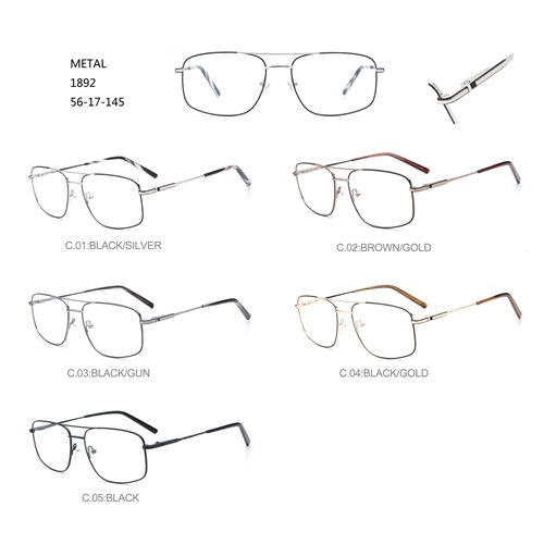 Модные металлические очки большого размера Square Montures De Lunettes W3541892