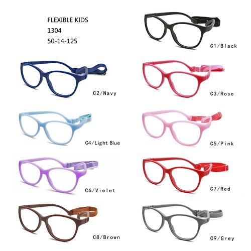 Armações de óculos de segurança transparentes flexíveis TPE para crianças W3531304