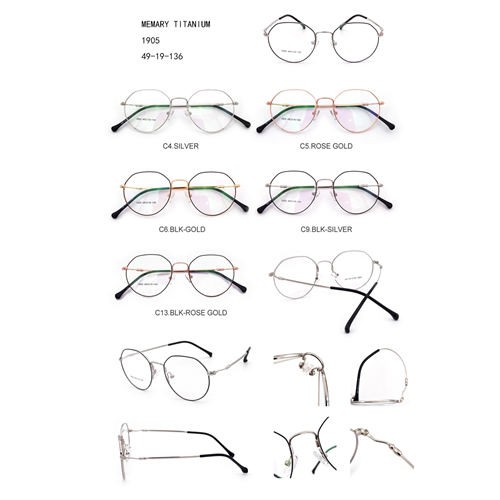 Mga Frame Optical Fashion Eyeglasses Memory Titanium J10031905